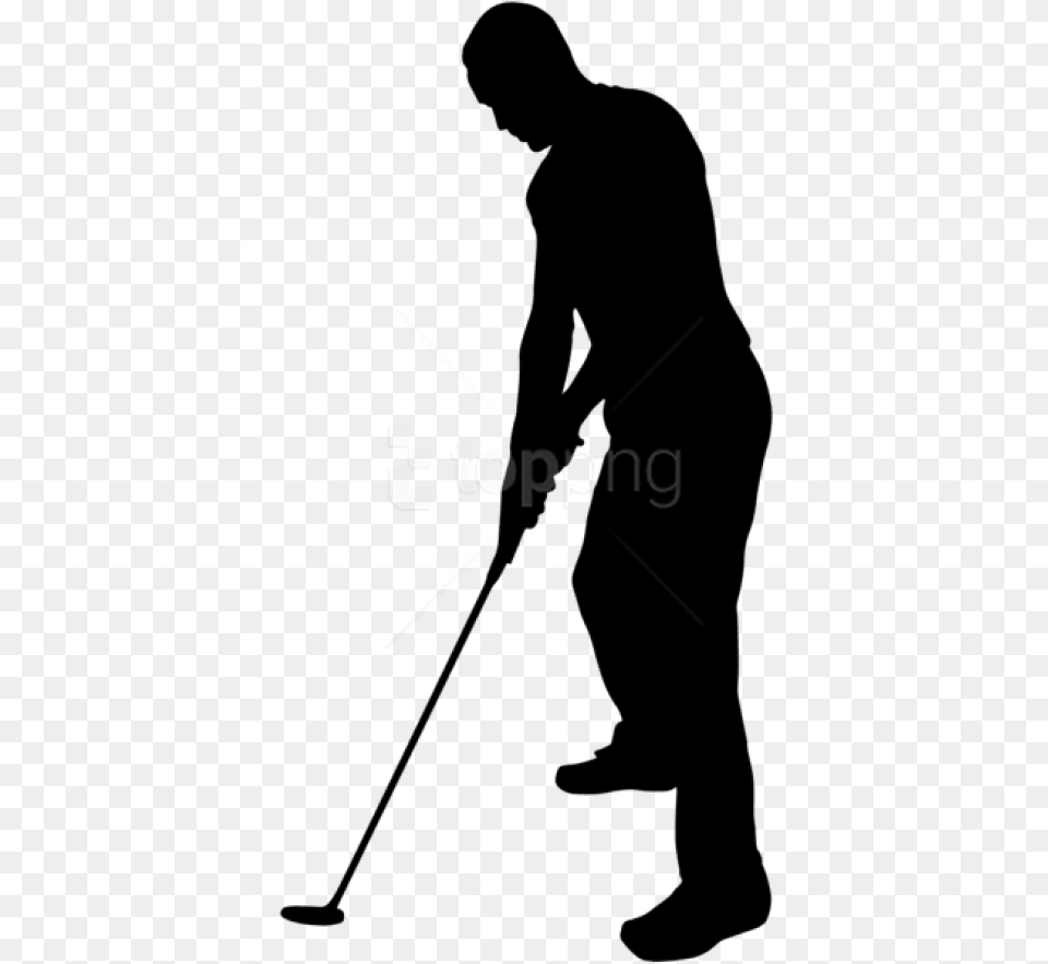 Golf Player Silhouette Images Transparent Golf Player Silhouette, Clock, Digital Clock Free Png Download
