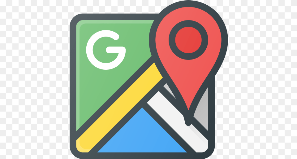 Free Google Maps Icon Of Colored Outline Style Available Cool Google Maps Logos, Symbol, Sign, Text Png Image