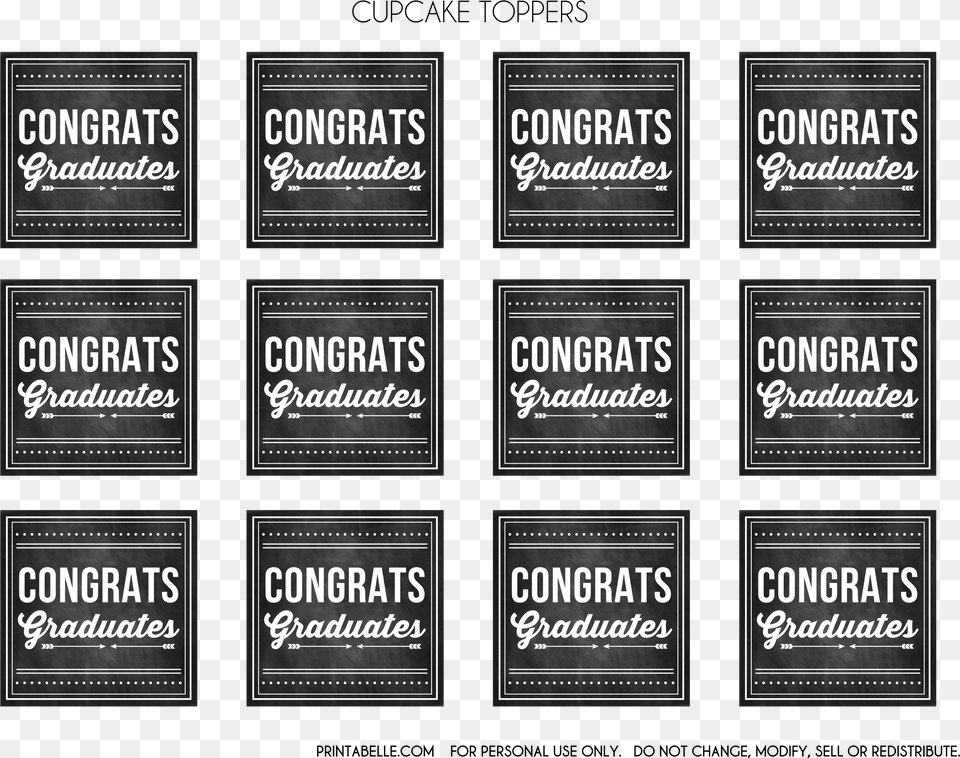 Free Graduation Chalkboard Party Printables From Printabelle Free Graduation Printables 2018, Advertisement, Paper, Poster, Text Png
