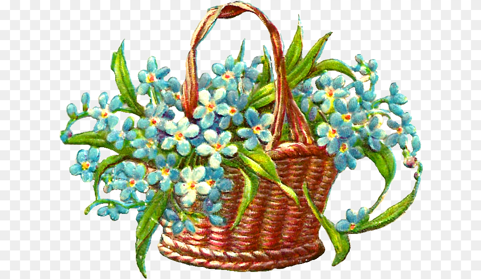 Free Graphic Flower Designs Download Basket Of Flower Art, Plant, Accessories, Handicraft Png