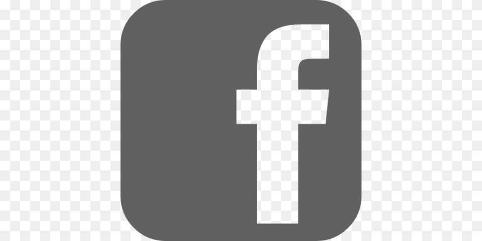 Gray Facebook Logo Images Transparent Facebook Icon Grey Circle, Symbol, Cross, Text Free Png Download