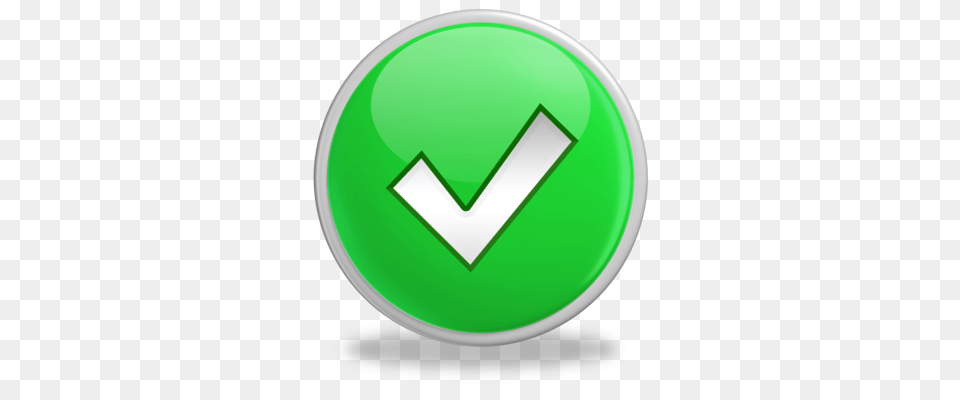 Green Check Mark, Symbol, Disk Free Transparent Png