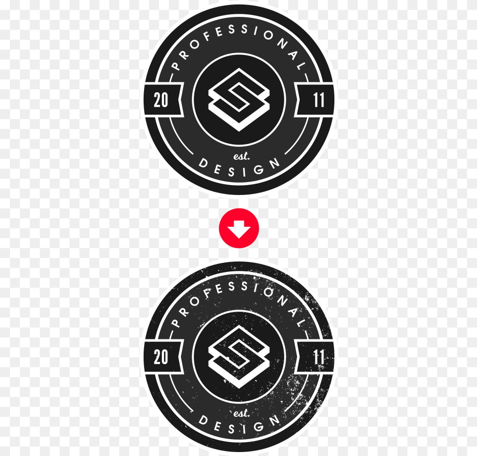 Free Grunge Textures Logos By Nick Circle, Emblem, Symbol Png Image