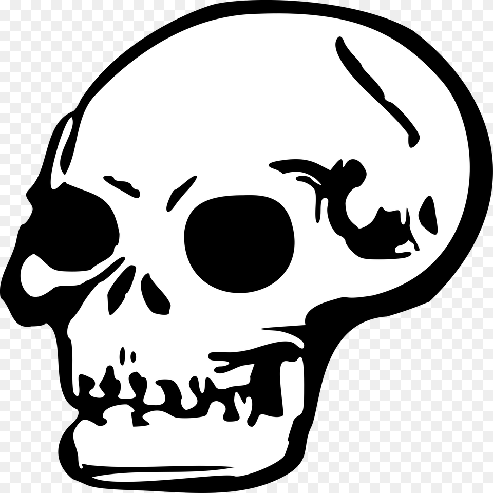 Halloween Skull Download Clip Art Skull, Stencil, Baby, Person Free Png