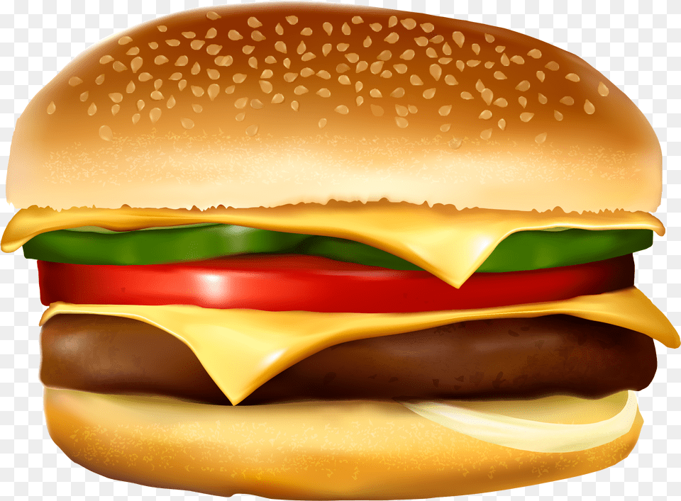 Hamburger Clipart With Transparent Background Transparent Background Burger Clipart, Food Free Png