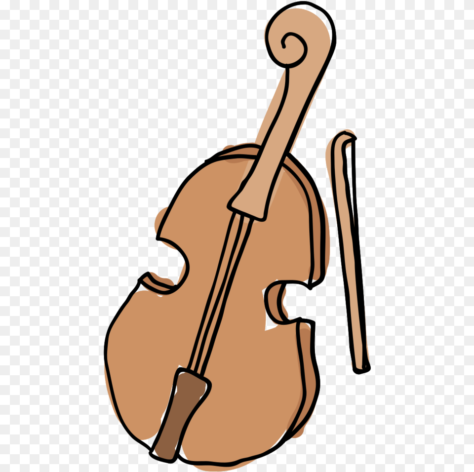 Free Hand Drawn Music Instrument Violin With Transparent Vertical, Cello, Musical Instrument, Person Png