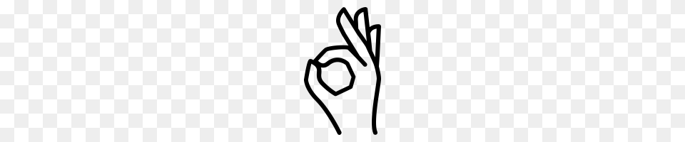 Hand Ok Vector, Gray Free Png