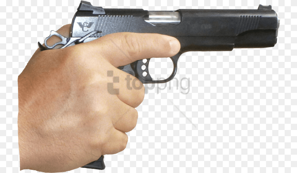 Free Hand With Gun No Background Image With Gun In Hand, Firearm, Handgun, Weapon Png
