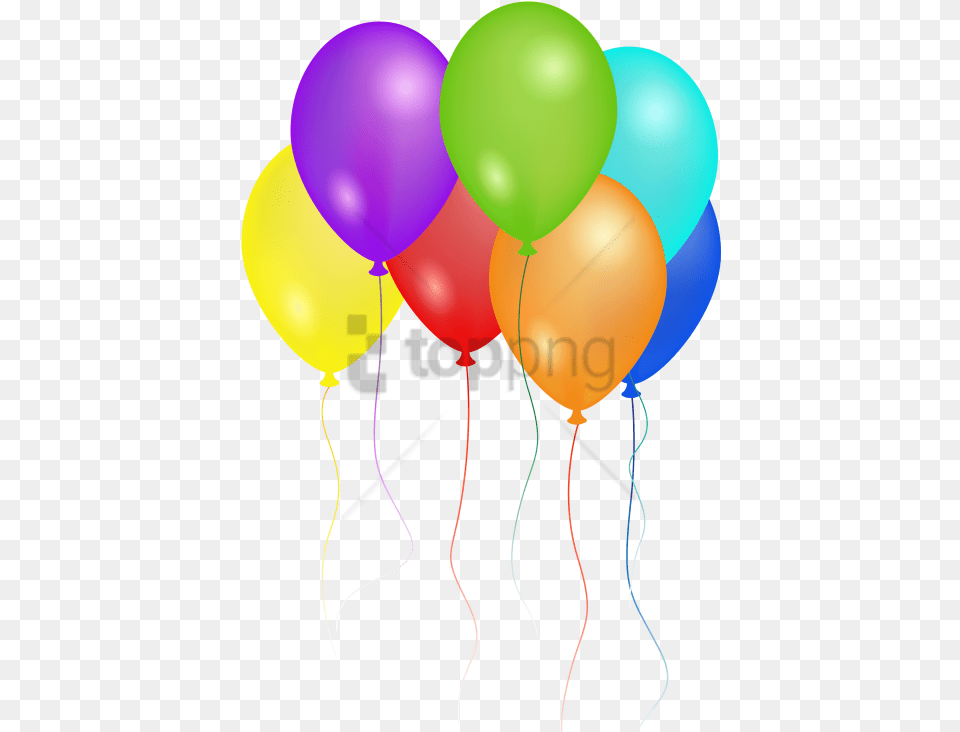 Happy Birthday Balloons With Transparent Birthday Party Balloons, Balloon Free Png Download