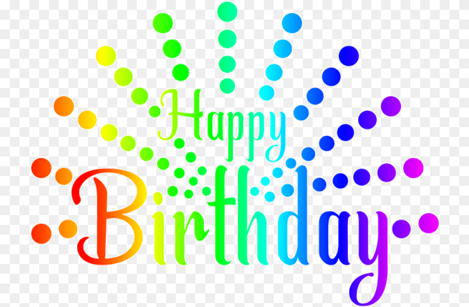 Free Happy Birthday Colorful Transparent Background Happy Birthday Clip Art, Scoreboard, Text Png