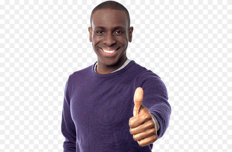 Free Happy Black Person Black Person Transparent Background, Thumbs Up, Body Part, Finger, Hand Png Image