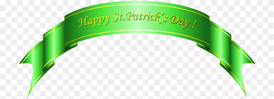 Free Happy St Patricks Day Green Banner St Patrick39s Day Transparent Background, Logo, Text Png Image