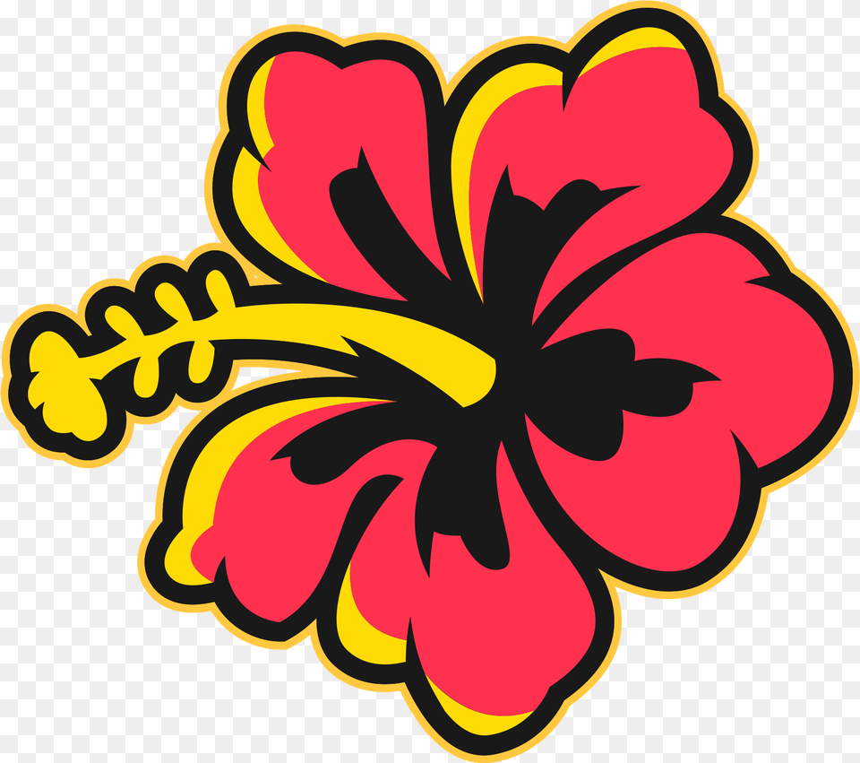 Hawaii Flower With Transparent Decorative, Hibiscus, Plant, Dynamite, Weapon Free Png Download