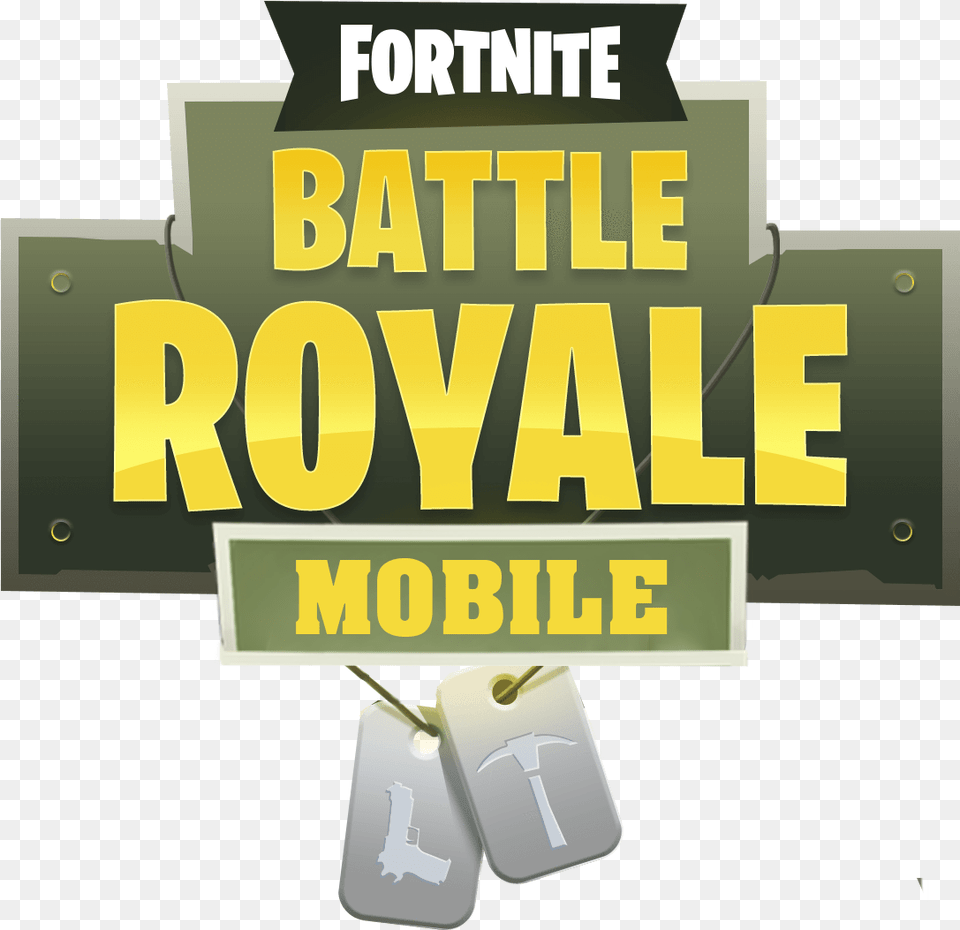 Hd Fortnite Mobile Logo Fortnite Battle Royale, Advertisement, Poster, Scoreboard Free Png