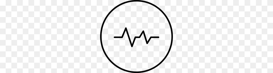 Heart Beat Pulse Lifeline Wave Medical Ecg Cardio Icon, Gray Free Png Download