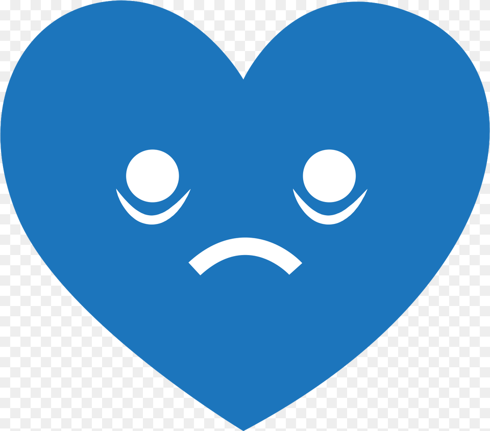 Heart Emoji Blue With Happy, Astronomy, Moon, Nature, Night Free Png