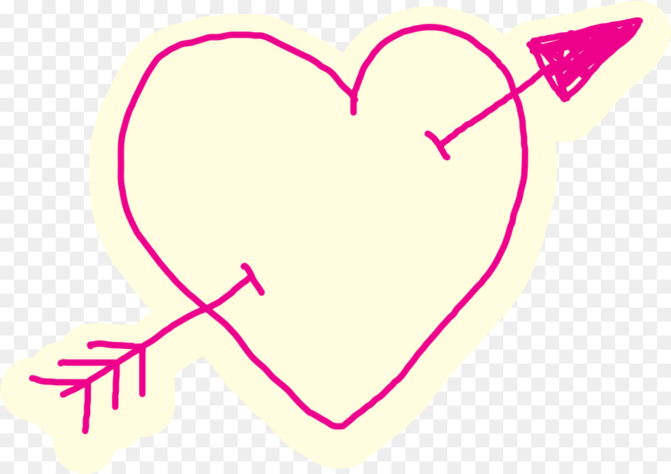 Free Heart Hand Drawn Arrow With Transparent Background Girly, Baby, Person Png Image