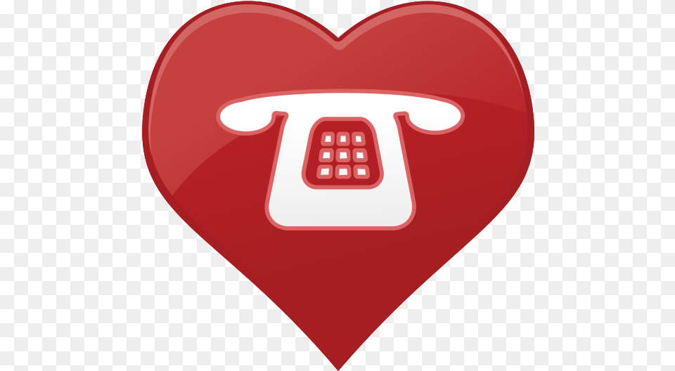 Heart Icon Phone With Transparent Background Icon, Electronics Free Png Download
