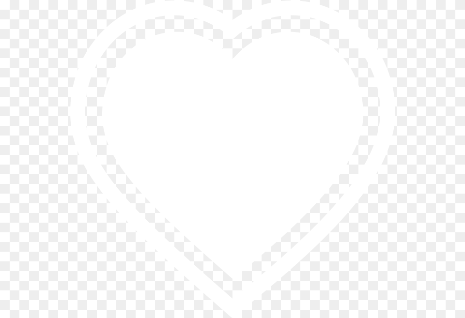 Heart Outline Transparent Download Clip Art Heart With Double Outline, Stencil Free Png