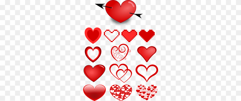 Heart Templates Fancy Red Hearts Shower Curtain, Dynamite, Weapon Free Transparent Png