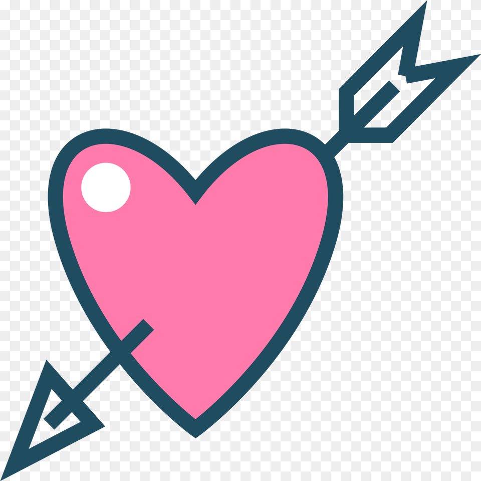 Free Heart With Arrow Transparent Background Cute Valentines Day Designs, Weapon Png