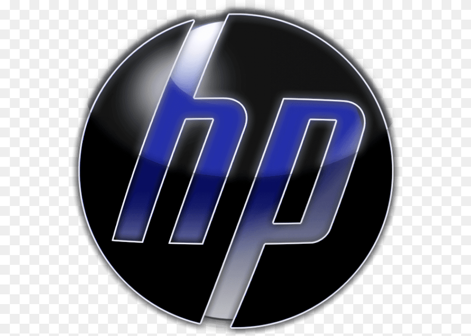 Hp Laptop Icon Image With Logos En De Hp, Logo, Symbol, Emblem, Disk Free Transparent Png