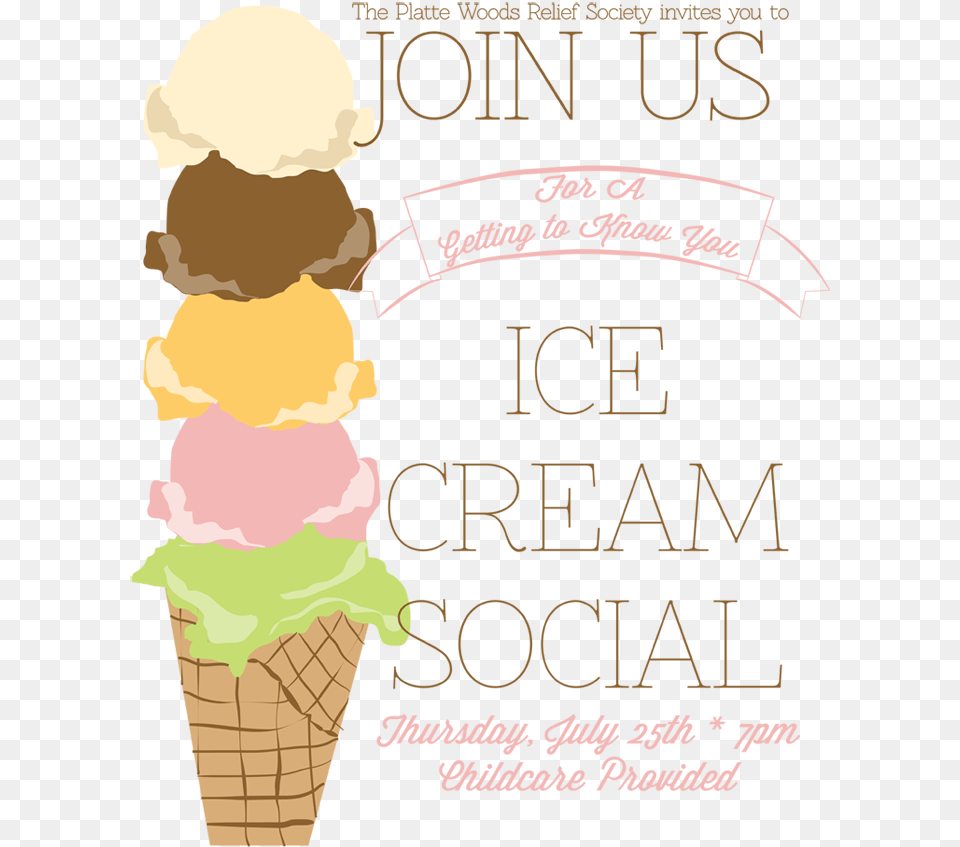 Free Ice Cream Social Printable Ice Cream Social Flyer, Dessert, Food, Ice Cream, Advertisement Png