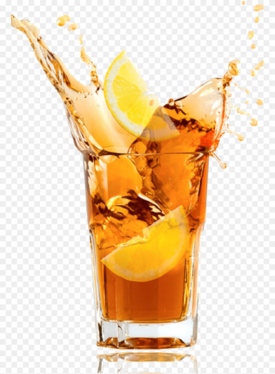 Free Iced Tea Transparent Lemon Iced Tea, Glass, Beverage, Alcohol, Cocktail Png Image