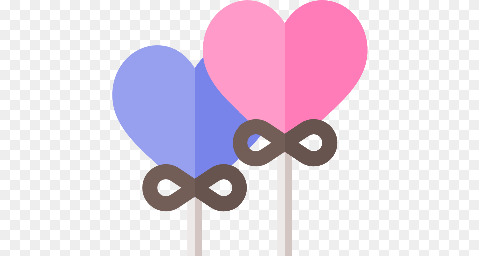 Icon Heart Balloon Love Pink, Candy, Food, Sweets, Lollipop Free Png Download