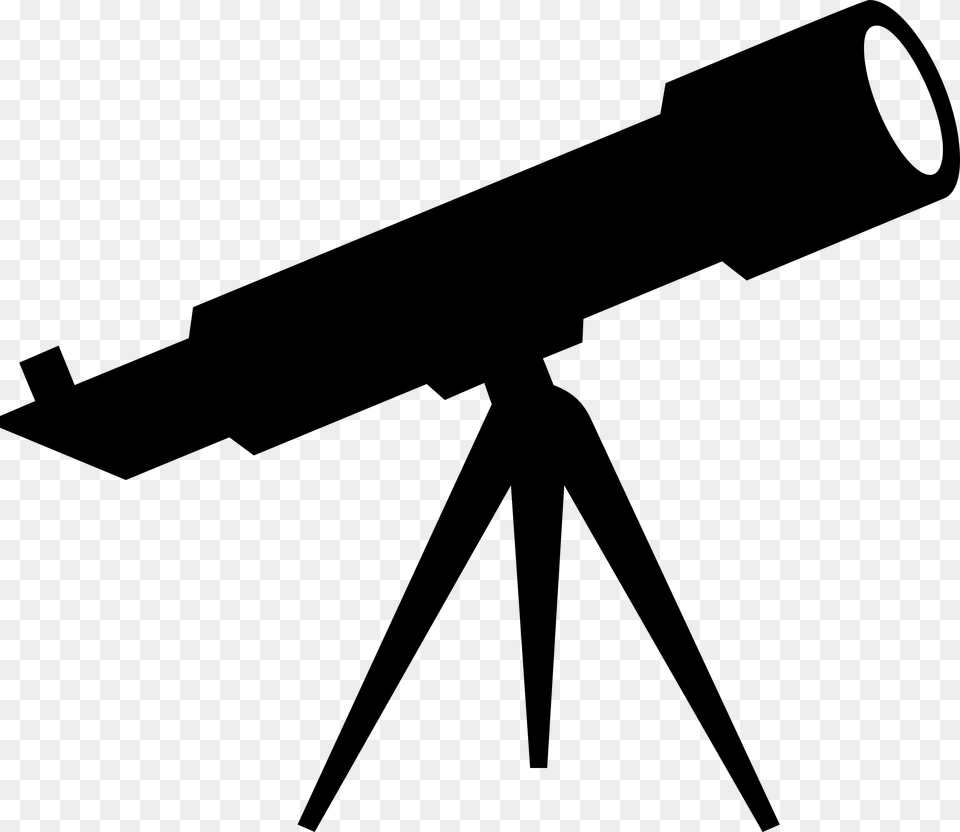 Free Icons Telescope Clipart, Gray Png