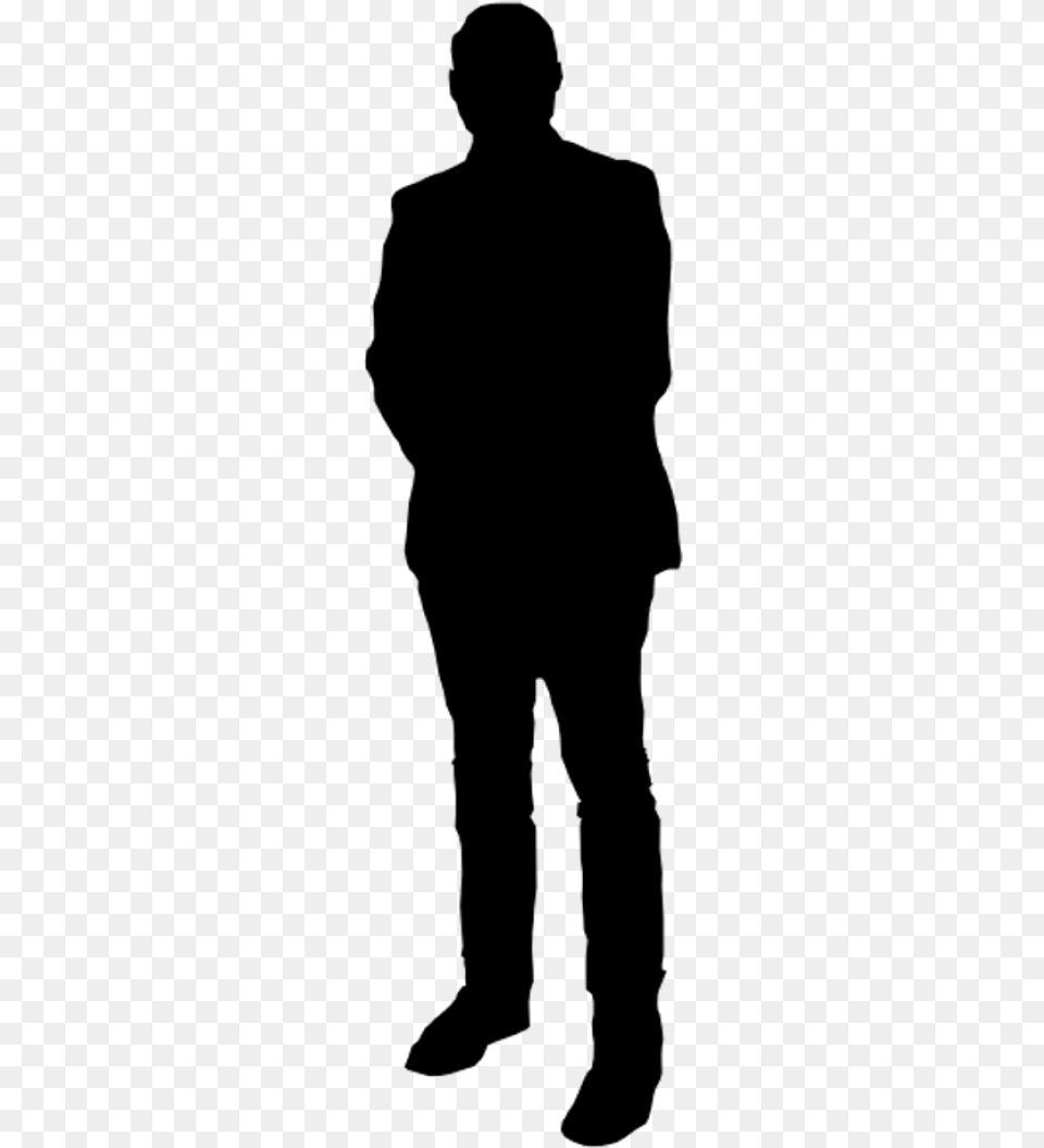 Images Toppng Man Man Standing Silhouette, Gray Free Transparent Png