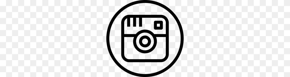 Instagram Sign Logo Camera Capture Icon Gray Free Png Download