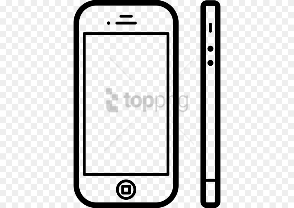 Free Iphone Side View Vector With Transparent Iphone Side Icon, Electronics, Mobile Phone, Phone Png