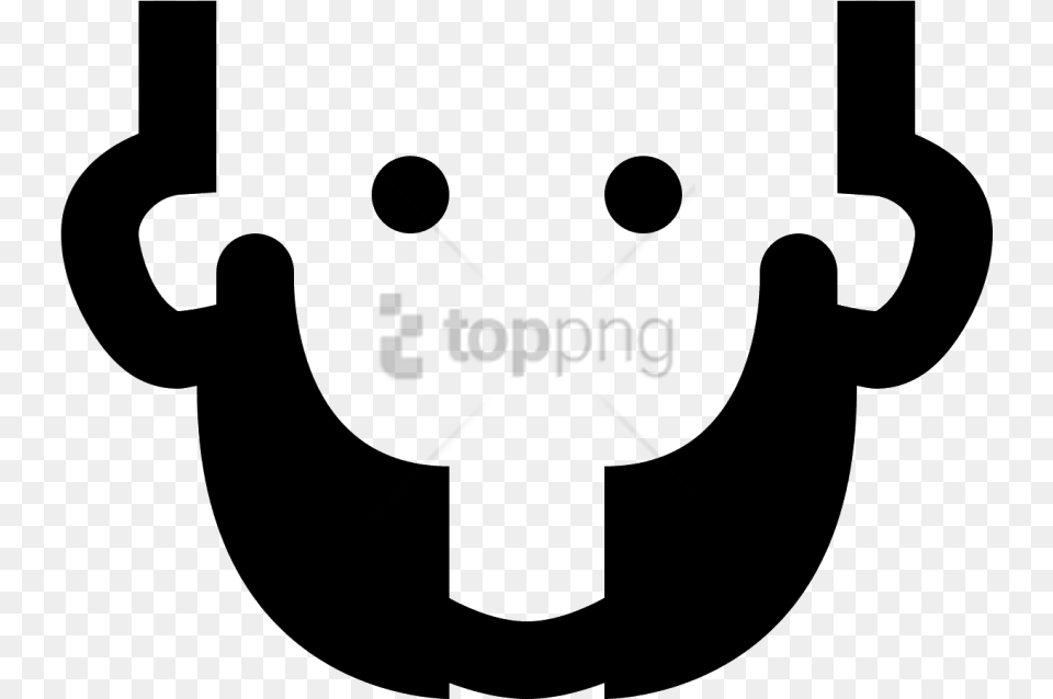 It Is An Icon Of A Persons Face With Sideburns, Stencil, Electronics, Hardware Free Png
