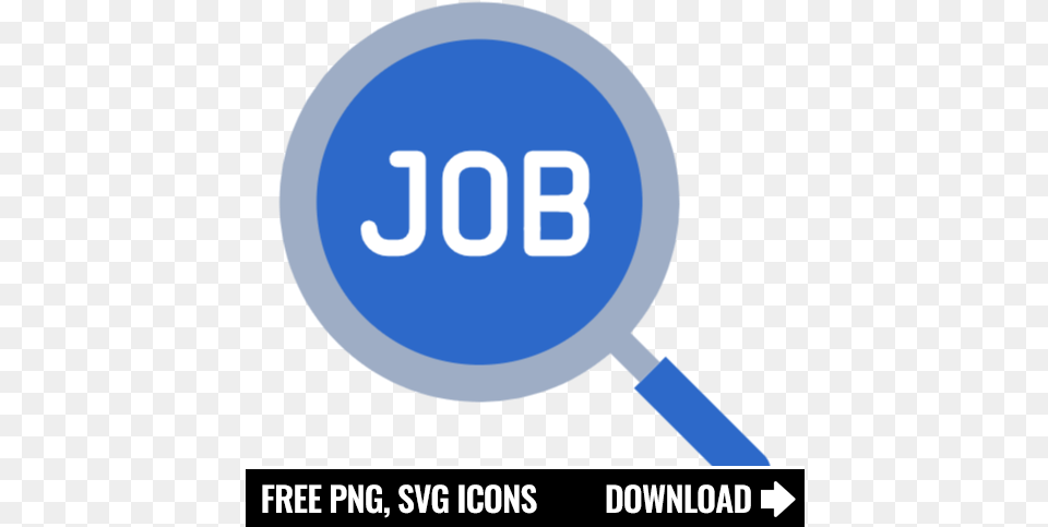 Job Search Icon Symbol Vertical, Magnifying, Text Free Transparent Png