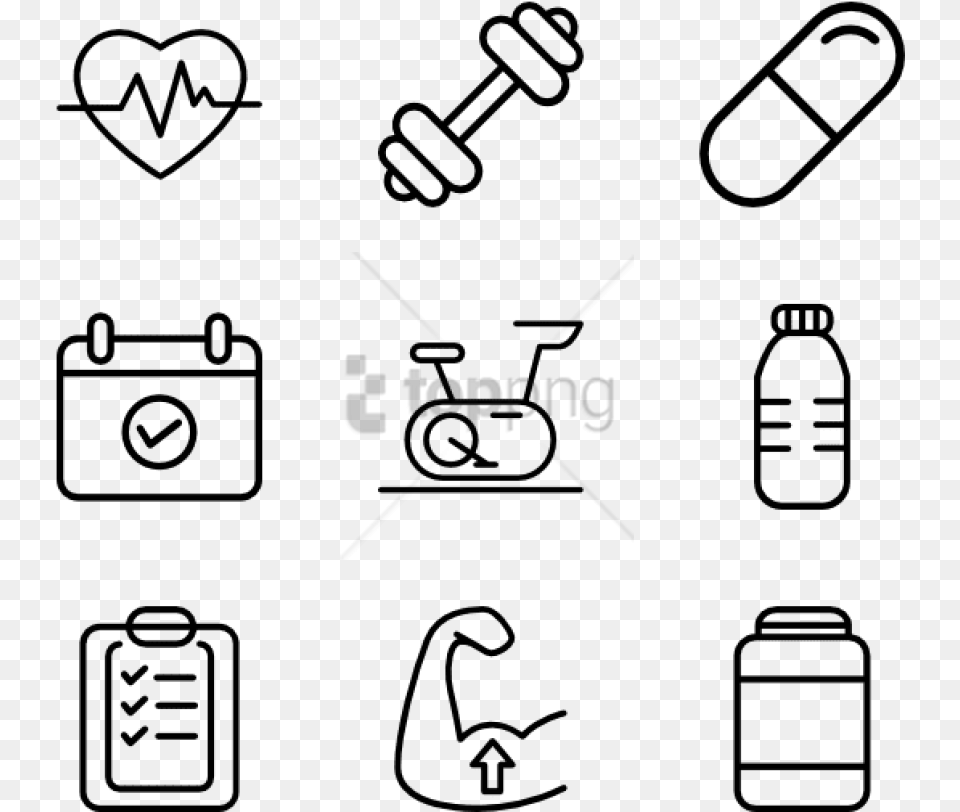 Journalism Icon With Transparent Medical Services Icons, Stencil, Device, Grass, Lawn Free Png