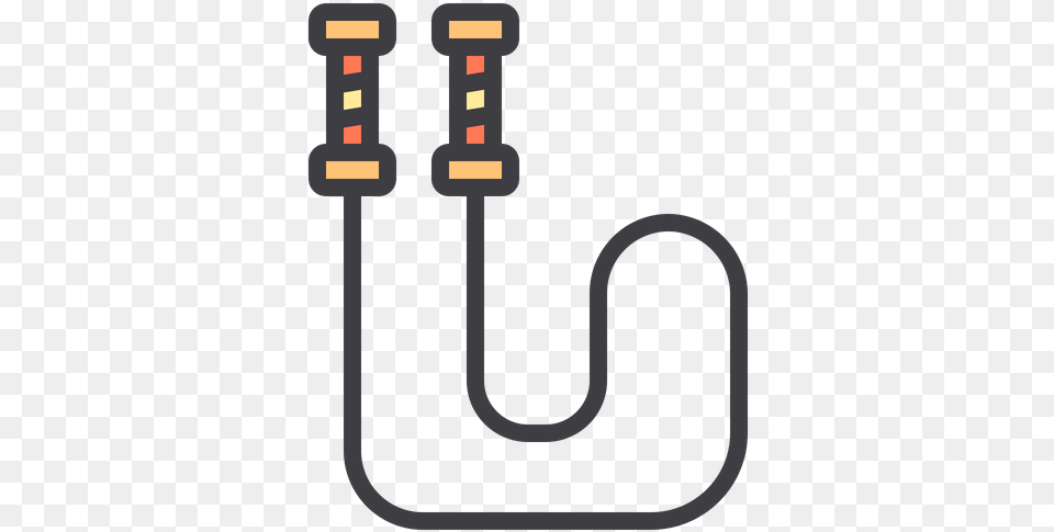 Free Jumping Rope Icon Of Colored Outline Style Available In Dot, Electronics, Smoke Pipe, Hardware Png