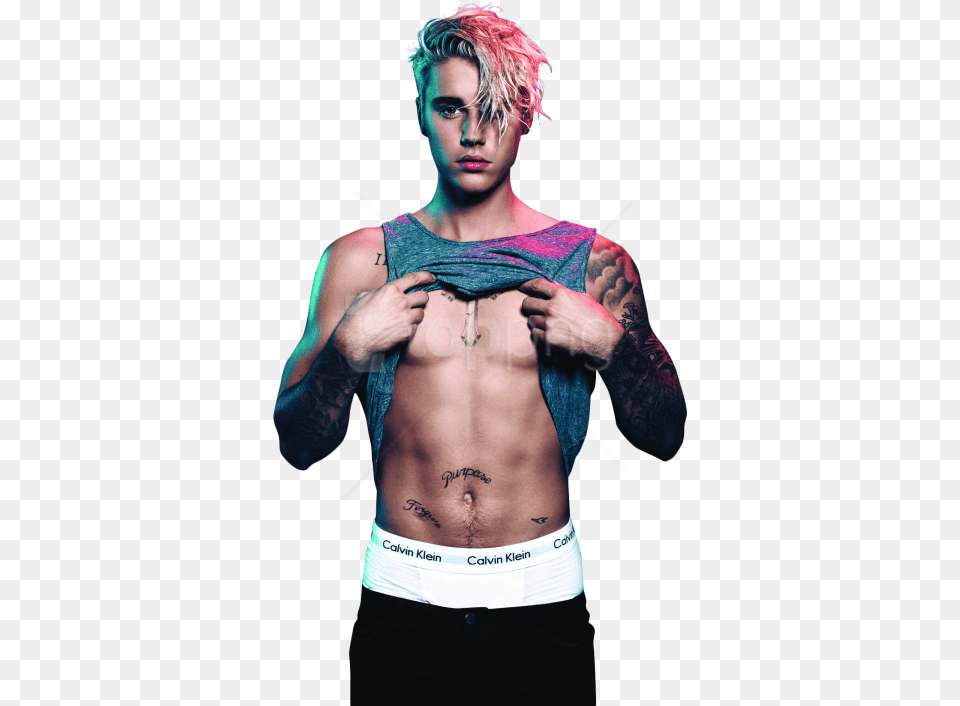 Justin Bieber Blue Red Light Transparent Justin Bieber Fondos De Pantalla, Tattoo, Back, Body Part, Finger Free Png Download