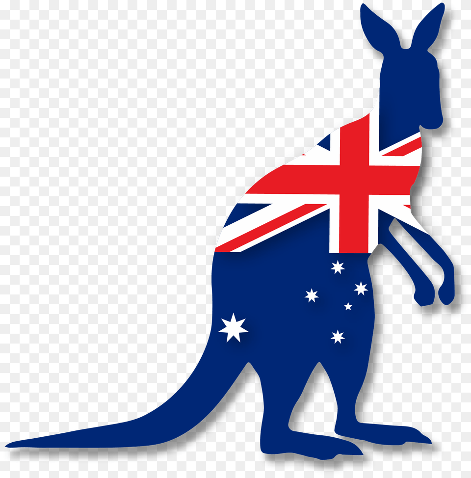 Free Kangaroo Transparent Download Australia Kangaroo Flag, Animal, Mammal Png