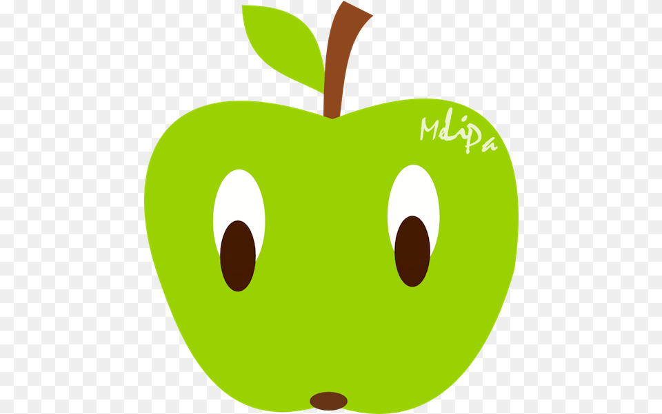 Free Kawaii Apple Illustration Clipart Graphic Clip Art, Food, Fruit, Plant, Produce Png Image