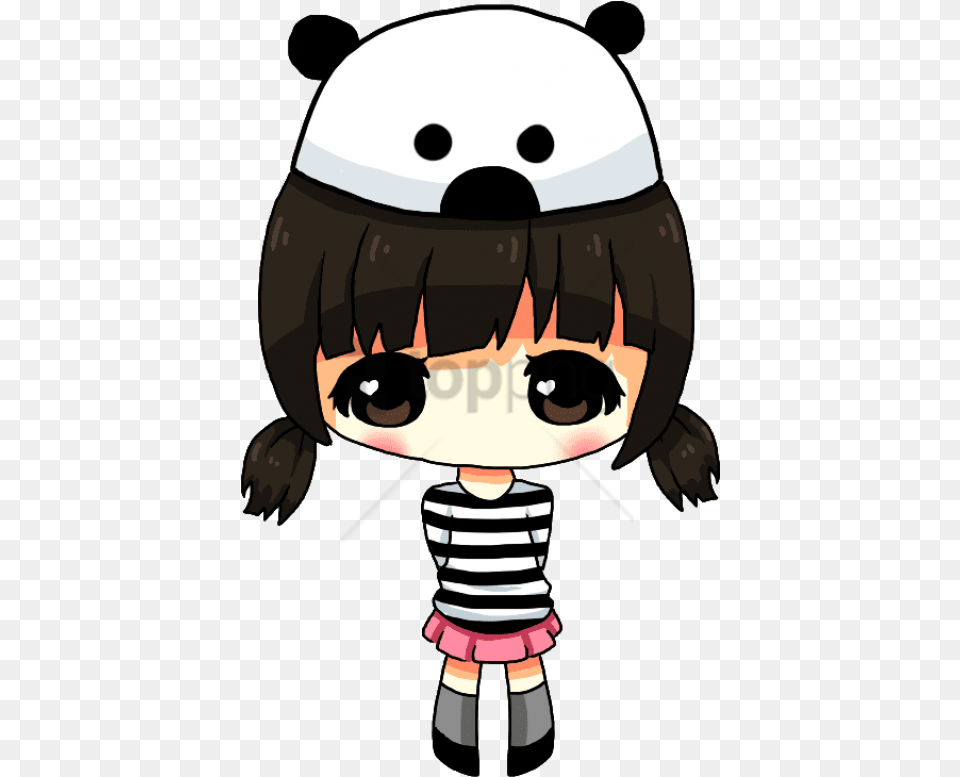 Free Kawaii Chibi Girl With Transparent Cute Girl Drawing Cartoon, Book, Comics, Publication, Baby Png