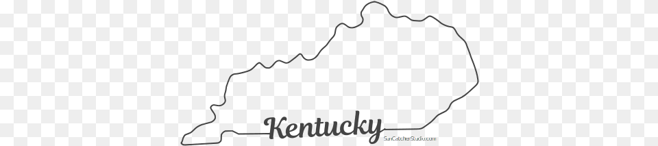 Kentucky Outline With State Name On Border Cricut Shape Of Kentucky, Outdoors, Nature, Chart, Plot Free Png