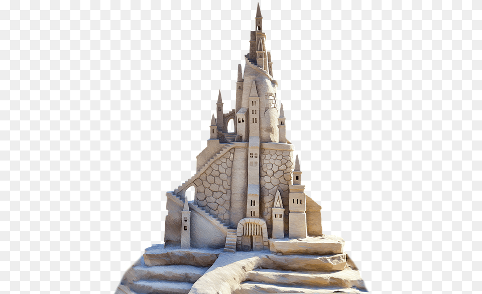 Library Sandcastle Clipart Sand Castle Rocks In My Path, Architecture, Building, Spire, Tower Free Png