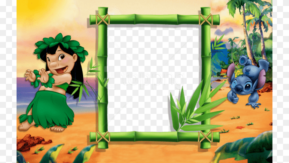 Free Lilo And Stitch Kids Frame Background Lilo Y Stitch Invitaciones, Baby, Person, Toy Png