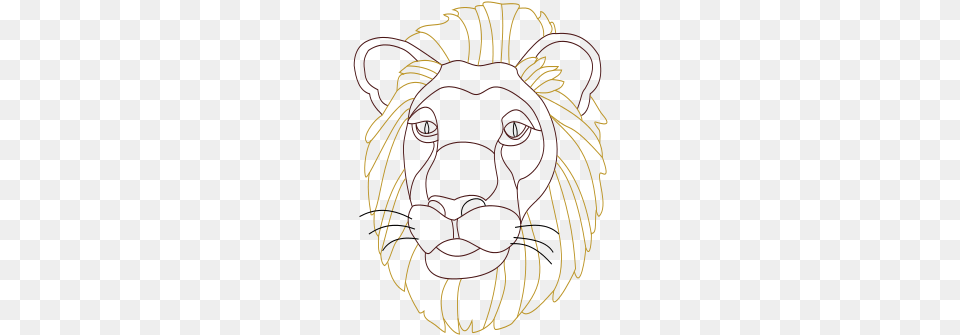 Free Lions Head Illustration, Animal, Lion, Mammal, Wildlife Png