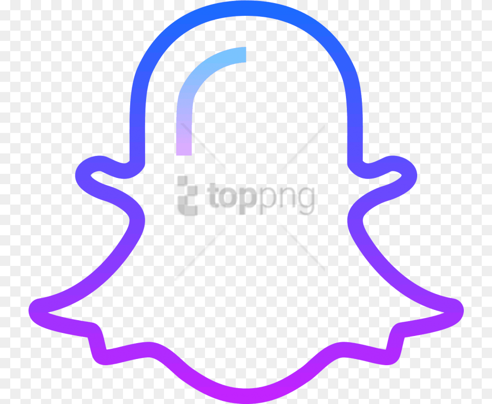 Logo De Snapchat With Transparent Purple And Blue Snapchat Logo Free Png