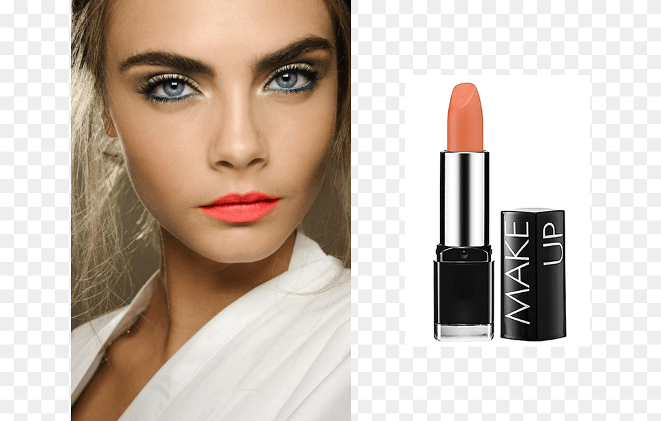 Free Mac Lipstick Smoky Eye Yeux Bleu, Cosmetics, Adult, Female, Person Png Image