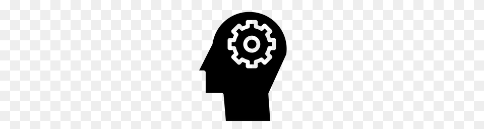 Man Mind Idea Settings Gear Preferences Seo Web Icon, Gray Free Png Download