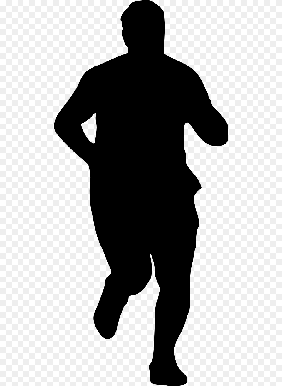 Free Man Running Silhouette Back People Walking Silhouette, Adult, Male, Person Png