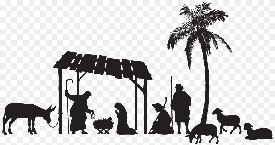 Manger Scene Clipart Full Hd Pictures Wallpaper Palm Tree, Tree, Plant, Outdoors Free Png